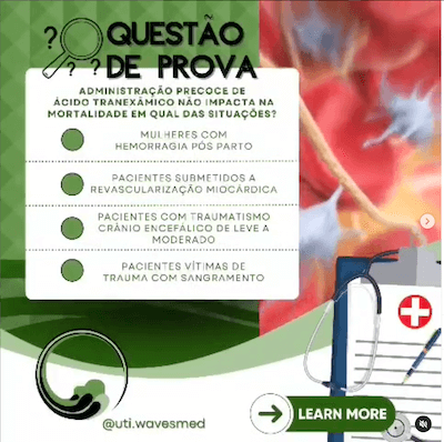 Admin ácido tranexâmico