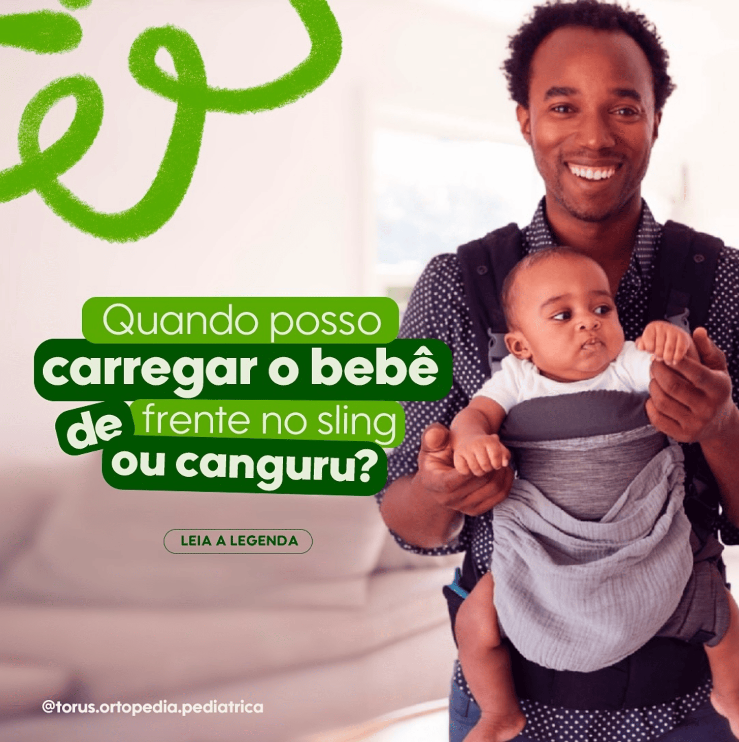 Como orientar o uso do canguru ou sling? 