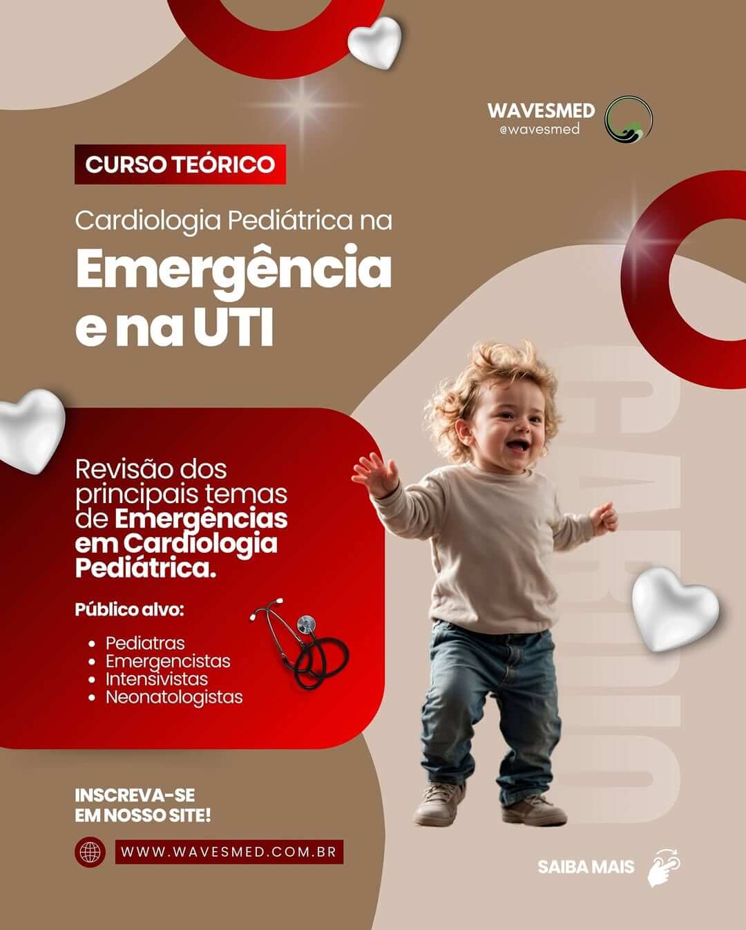 Curso emergências cardiológicas pediátricas Wavesmed