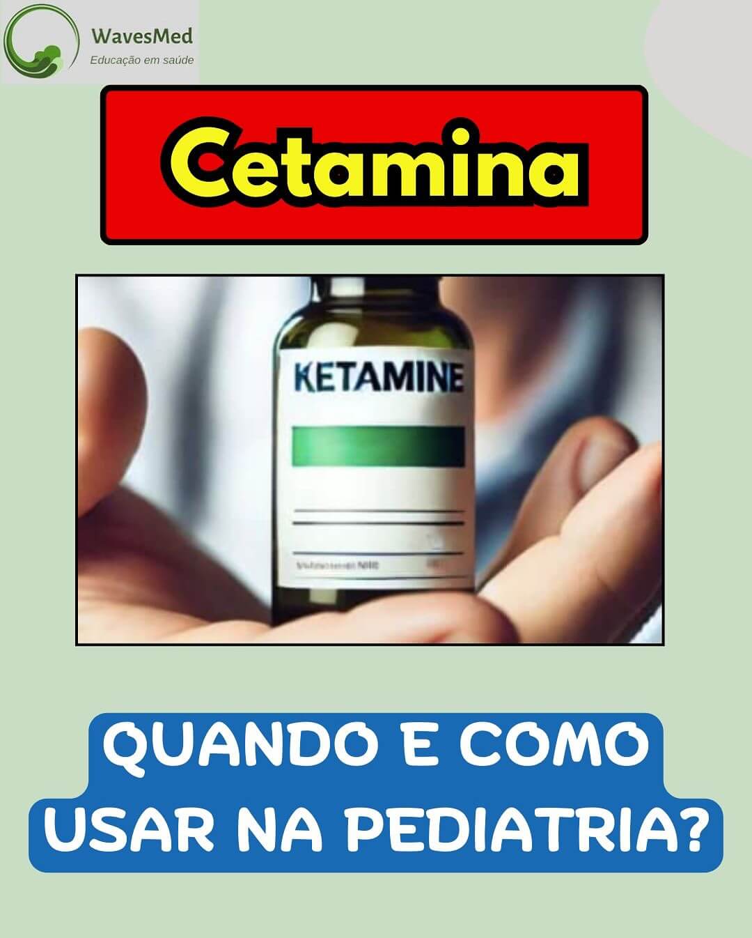 Cetamina pediatria Wavesmed