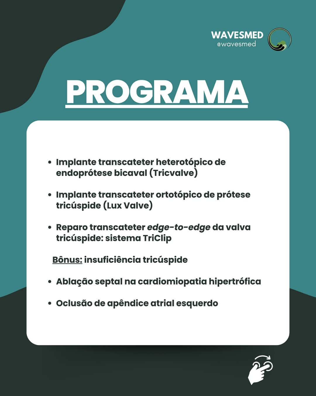 Tricvalve Curso Ecocardiografia na Intervenção Estrutural Wavesmed