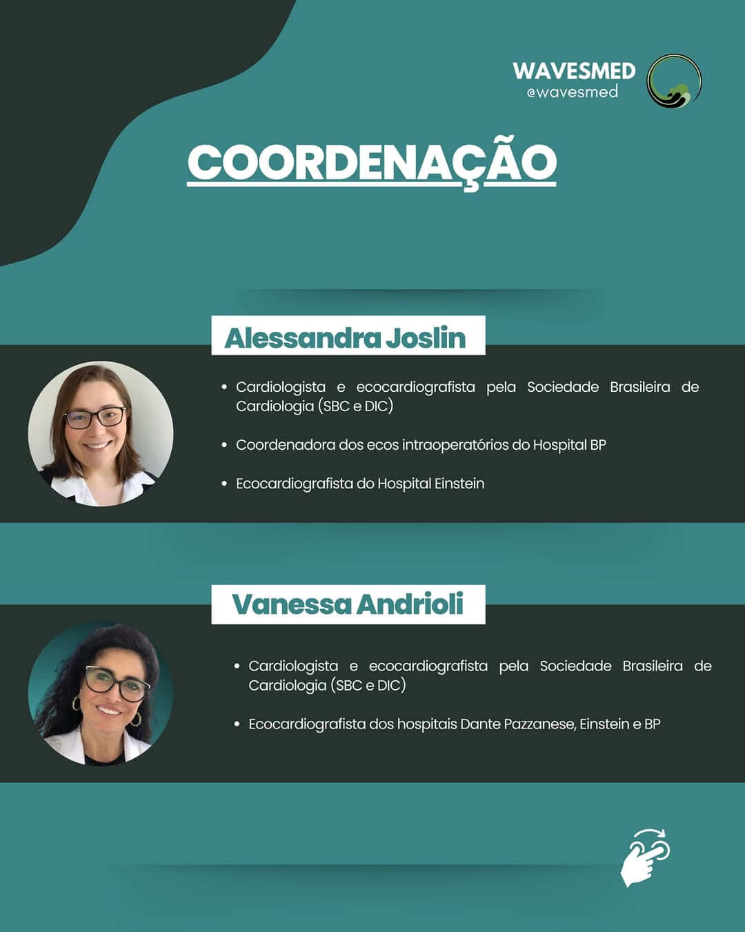 Alessandra Joslin Vanessa Andrioli Curso Ecocardiografia na Intervenção Estrutural Wavesmed
