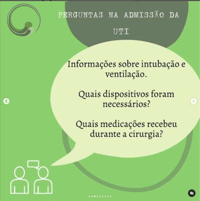Pós operatório de cirurgia cardíaca pediátrica Wavesmed Perguntas na admissão da UTI